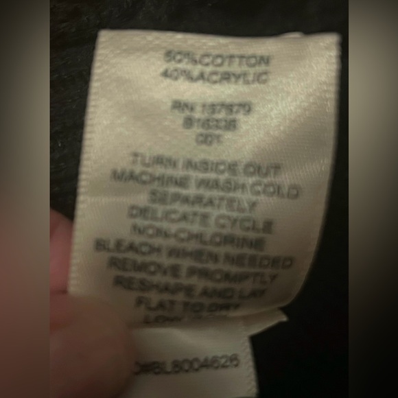 Vintage Blair Fair Aisle Sweater Sz L/XL Black Red Tunic Length Holidays - Picture 5 of 5